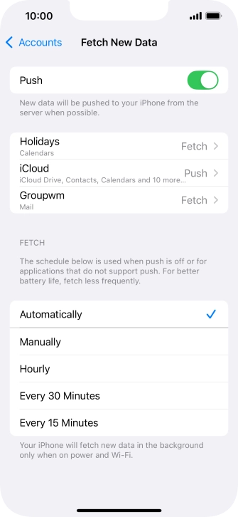 Press the indicator next to Press the indicator next to