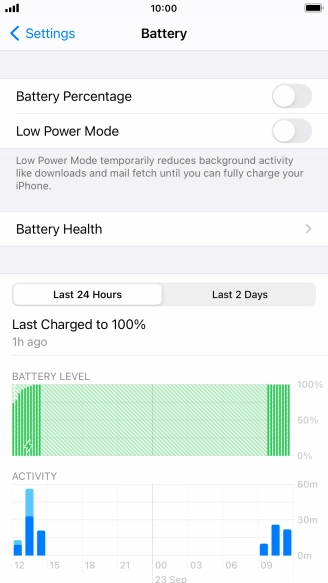 Press Battery Health. Press Battery Health.