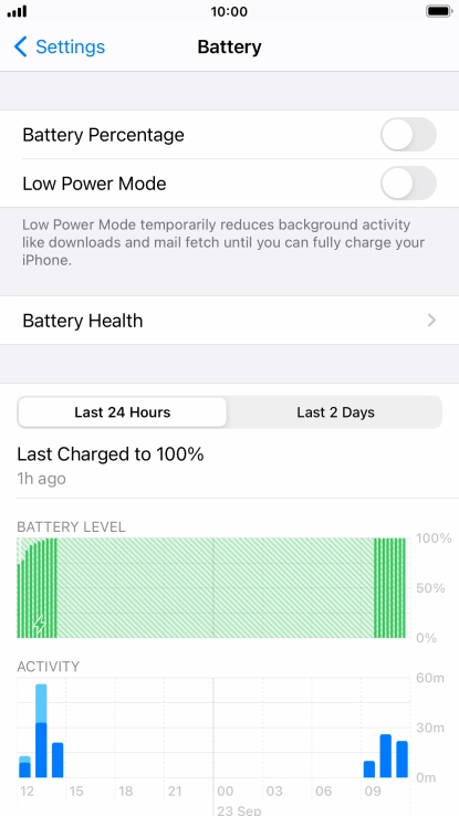 Press Battery Health. Press Battery Health.