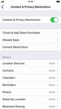 Press arrow left. Press arrow left.