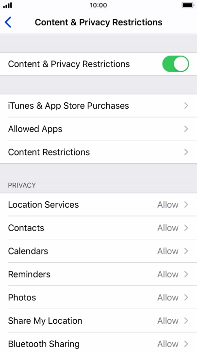 Press arrow left. Press arrow left.