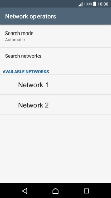 Press Search mode. Press Search mode.