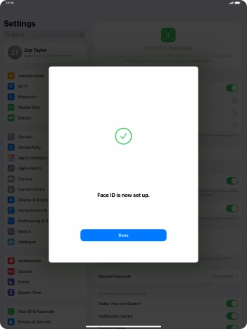 Press Done. If you haven't previously selected a lock code, key in a code of your own choice twice. Press Done. If you haven't previously selected a lock code, key in a code of your own choice twice.