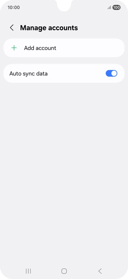 Press Add account. Press Add account.