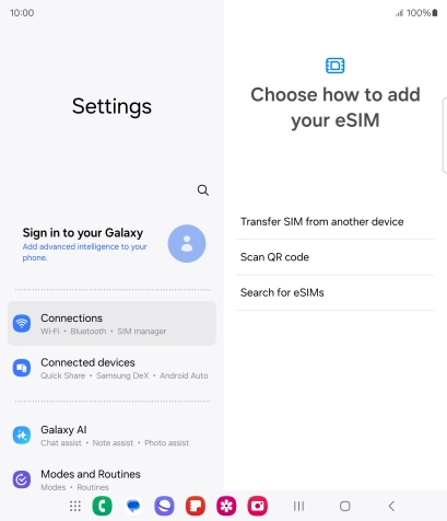 Press Scan QR code. Press Scan QR code.