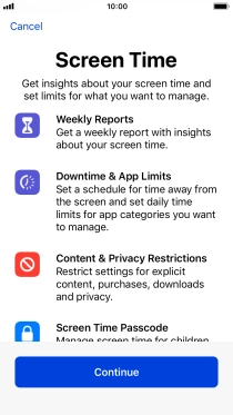 Press Continue. Press Continue.