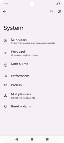 Press Reset options. Press Reset options.