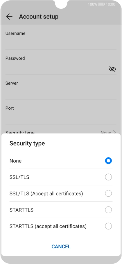 Press None to turn off the function. Press None to turn off the function.