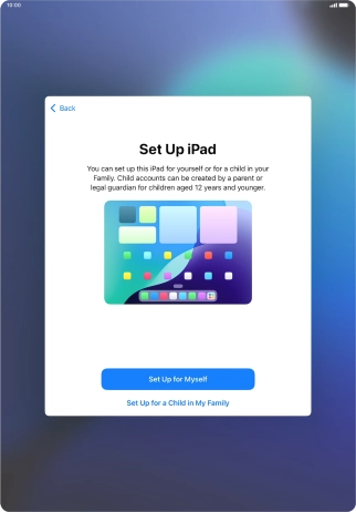 Press Set Up for Myself. Press Set Up for Myself.
