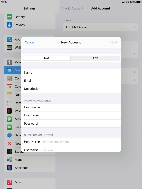 Press Host Name and key in the name of your email provider's outgoing server. Please note that if you can't send email messages when using your email provider's outgoing server, key in smtp.vodafone.net.au (Vodafone's outgoing server). Press Host Name and key in the name of your email provider's outgoing server. Please note that if you can't send email messages when using your email provider's outgoing server, key in smtp.vodafone.net.au (Vodafone's outgoing server).