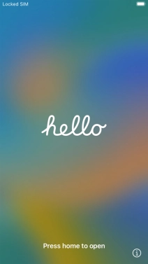 Press the Home key. Press the Home key.