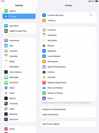Press App Privacy Report. Press App Privacy Report.