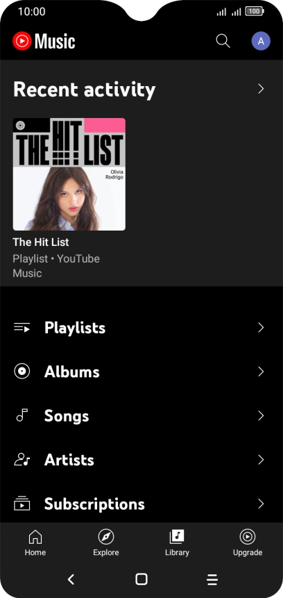 Press the required category and go to the required audio file. Press the required category and go to the required audio file.