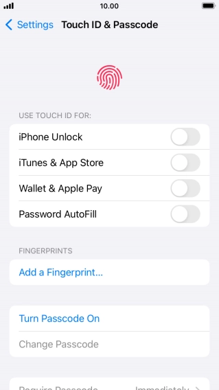 Press Turn Passcode On and key in a phone lock code of your own choice twice. Press Turn Passcode On and key in a phone lock code of your own choice twice.