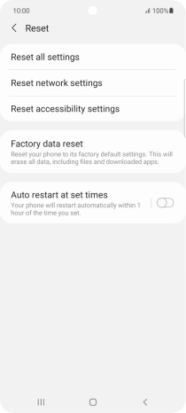Press Factory data reset. Press Factory data reset.