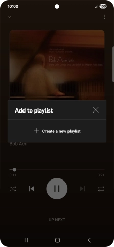 Press Create a new playlist. Press Create a new playlist.