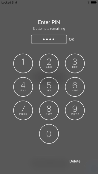 Key in your PIN and press OK. Key in your PIN and press OK.