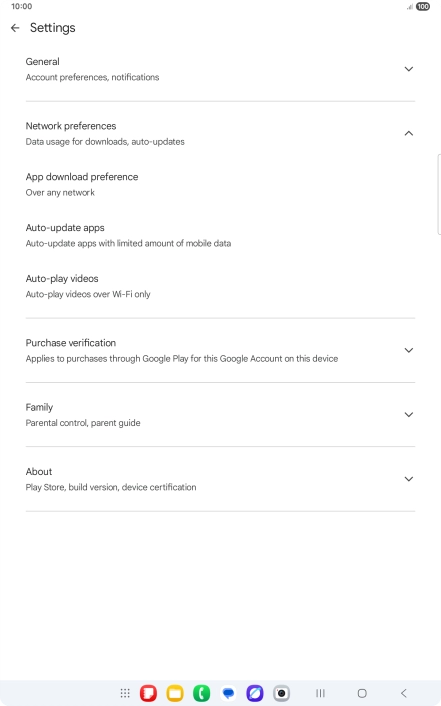 Press Auto-update apps. Press Auto-update apps.