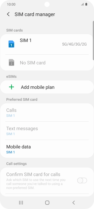 Press Add mobile plan. Press Add mobile plan.