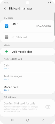Press Add mobile plan. Press Add mobile plan.