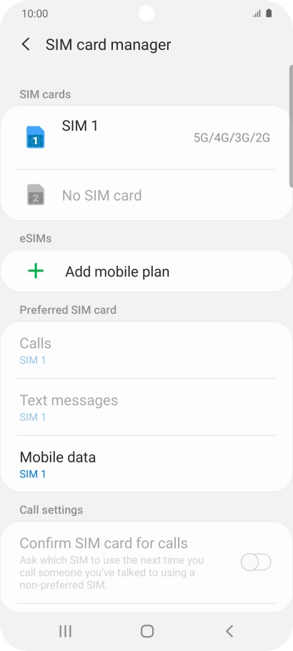Press Add mobile plan. Press Add mobile plan.