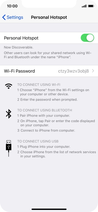 Press Wi-Fi Password and key in the required password. Press Wi-Fi Password and key in the required password.