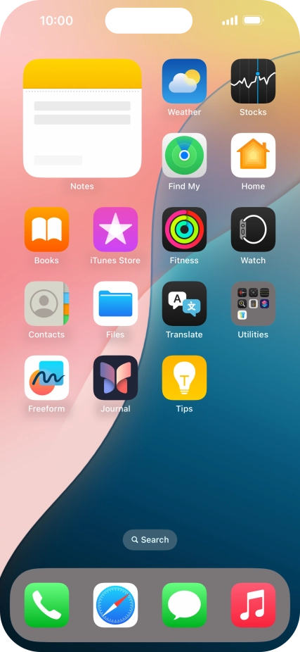 If you're using a Widget Stack: slide up or down on the stack to select the required widget. If you're using a Widget Stack: slide up or down on the stack to select the required widget.