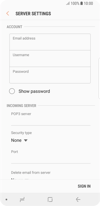 Press the field below Press the field below