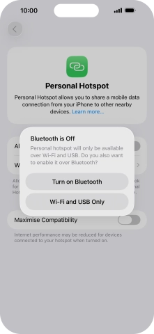 If Wi-Fi is turned on, press Wi-Fi and USB Only. If Wi-Fi is turned on, press Wi-Fi and USB Only.