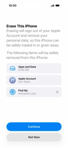 Press Continue. Press Continue.