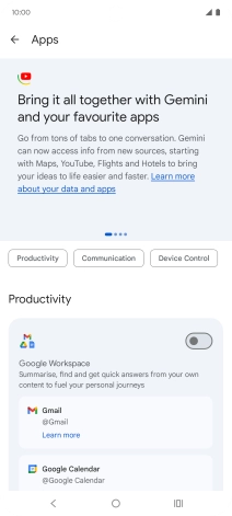 Press the indicator next to the required extension to turn on the function. Press the indicator next to the required extension to turn on the function.