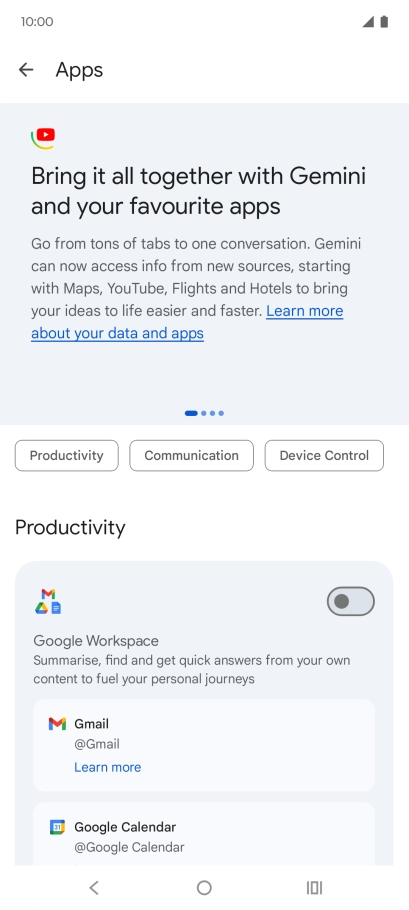 Press the indicator next to the required extension to turn on the function. Press the indicator next to the required extension to turn on the function.