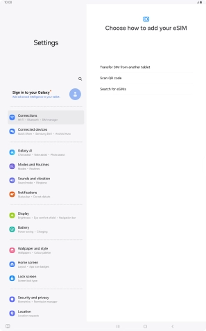 Press Scan QR code. Press Scan QR code.