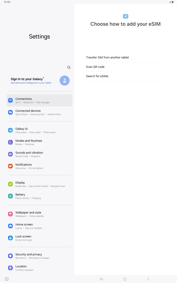 Press Scan QR code. Press Scan QR code.