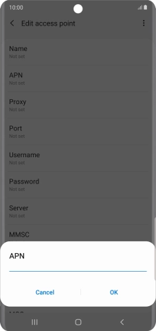 Key in live.vodafone.com and press OK. Key in live.vodafone.com and press OK.