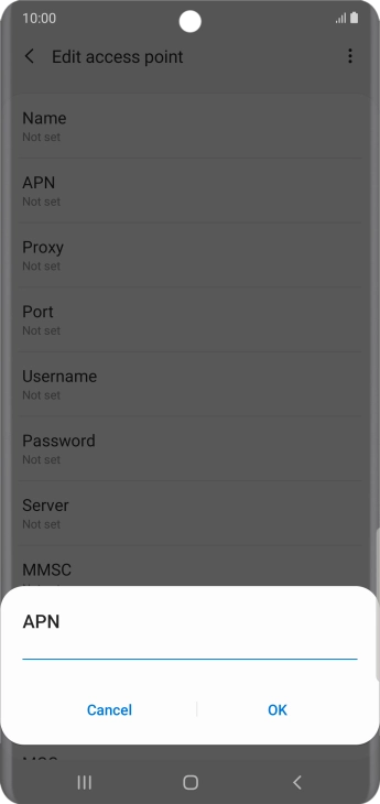Key in live.vodafone.com and press OK. Key in live.vodafone.com and press OK.