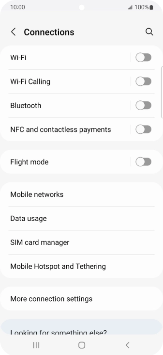 Press SIM card manager. Press SIM card manager.