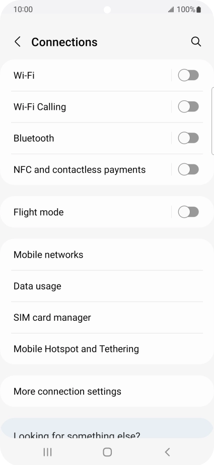 Press SIM card manager. Press SIM card manager.