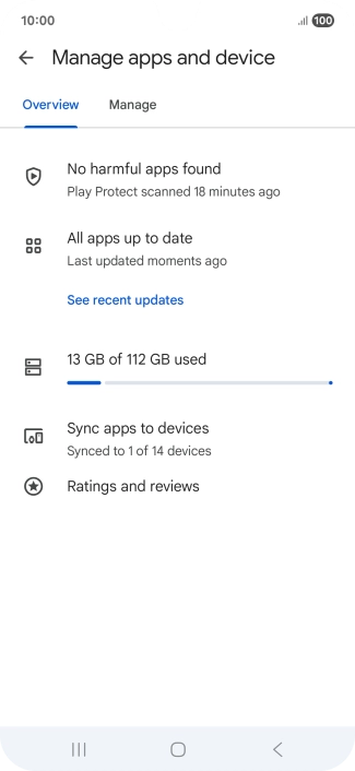Press Manage. Press Manage.