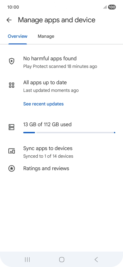 Press Manage. Press Manage.