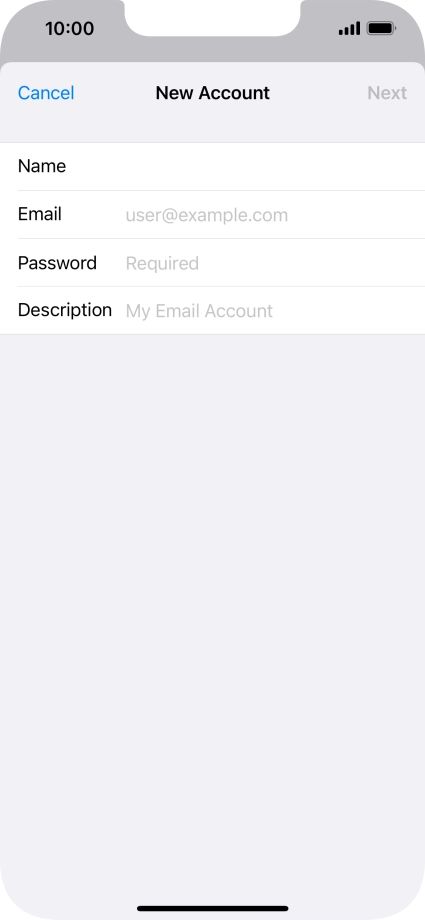 Press Email and key in your email address. Press Email and key in your email address.