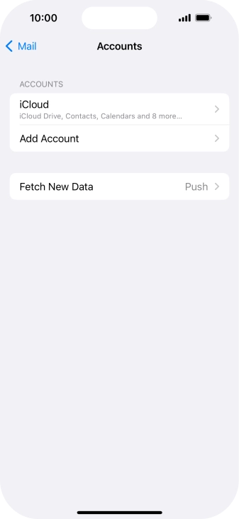 Press Add Account. Press Add Account.