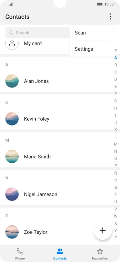 Press Settings. Press Settings.