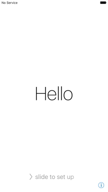 Slide your finger right on the screen. Slide your finger right on the screen.