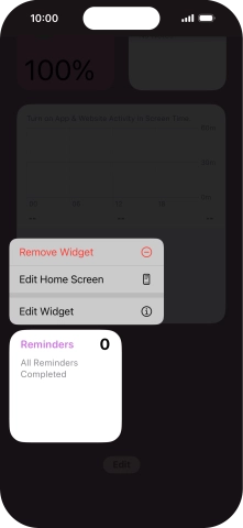 Press Remove Widget. Press Remove Widget.