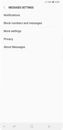 Press More settings. Press More settings.