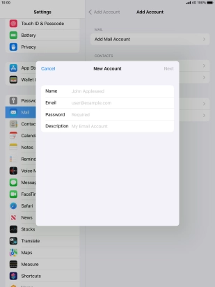 Press Name and key in the required sender name. Press Name and key in the required sender name.