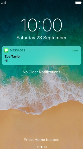 Press the required notification and follow the instructions on the screen to use the selected function. Press the required notification and follow the instructions on the screen to use the selected function.