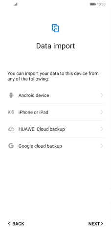 You can transfer the contents of another phone to your phone when it's activated for the first time and after a factory reset. When this screen is displayed, your phone is ready to transfer contents from another phone. You can transfer the contents of another phone to your phone when it's activated for the first time and after a factory reset. When this screen is displayed, your phone is ready to transfer contents from another phone.