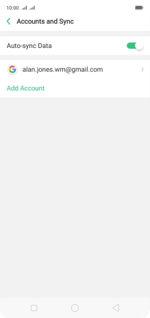 Press the required account. Press the required account.